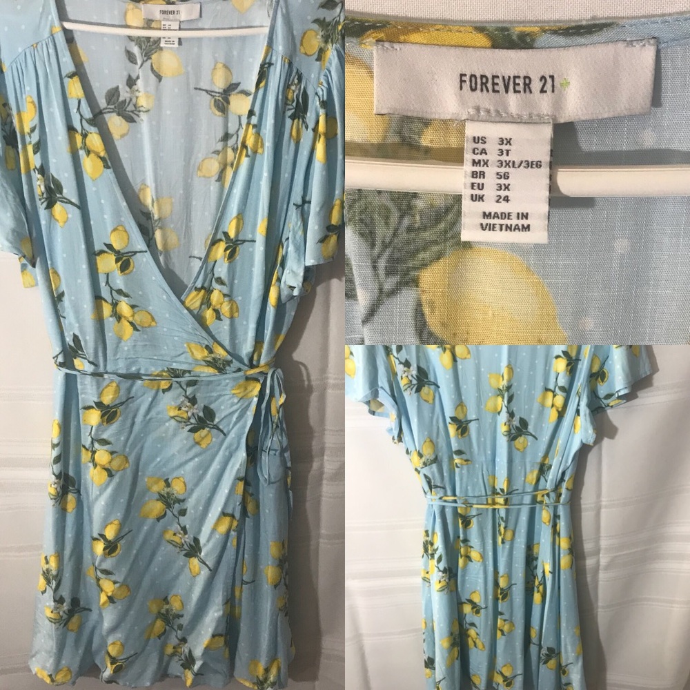 lemon wrap dress
